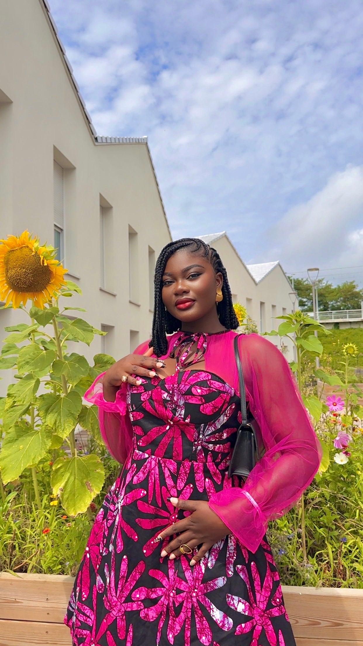 Robe courte pink