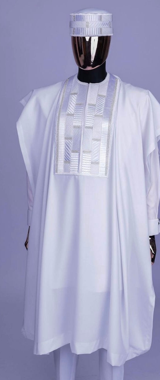 Ensemble trois pièces: Boubou, chemise, Pentalon ,chapeau