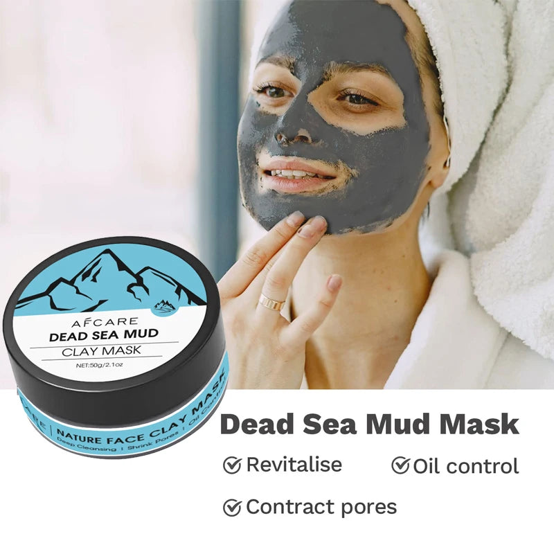 Lot de 4 Masques à l’Argile 2025 - Vitamine C, Curcuma & Boue de la Mer Morte - Nettoyage Profond & Hydratation