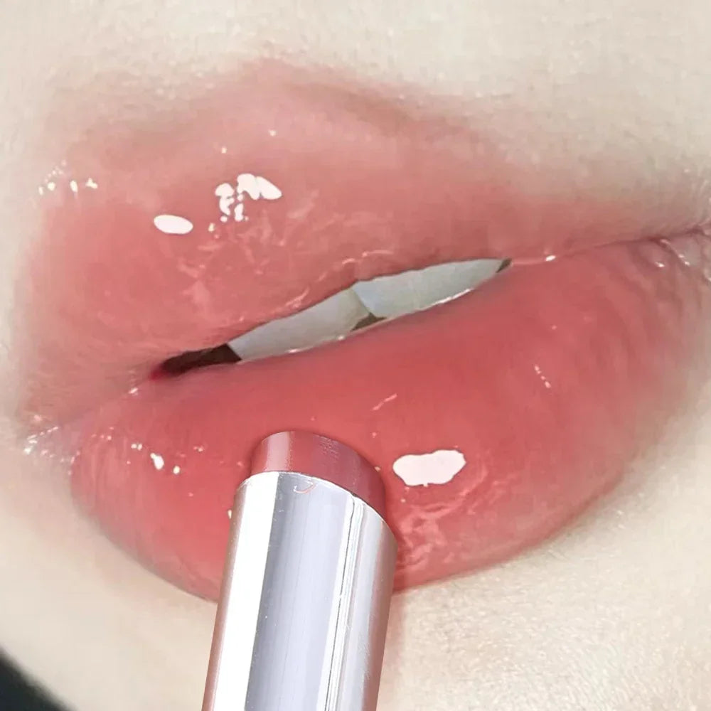 Rouge à Lèvres Jelly Transparent | Effet Miroir Hydratant - Style Coréen Ultra-Tendance