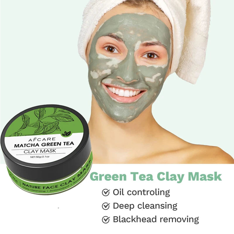 Lot de 4 Masques à l’Argile 2025 - Vitamine C, Curcuma & Boue de la Mer Morte - Nettoyage Profond & Hydratation