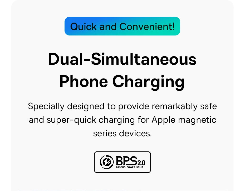 Chargeur Magnétique 3 en 1 Baseus - Recharge Rapide pour iPhone, AirPods & Apple Watch