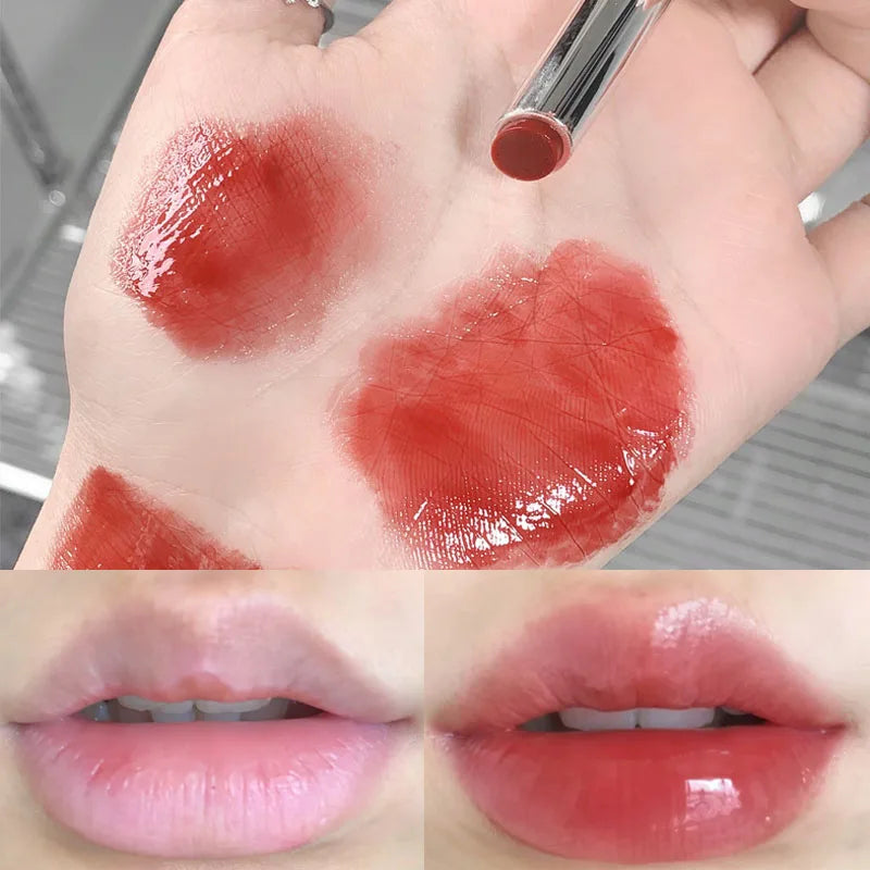 Rouge à Lèvres Jelly Transparent | Effet Miroir Hydratant - Style Coréen Ultra-Tendance