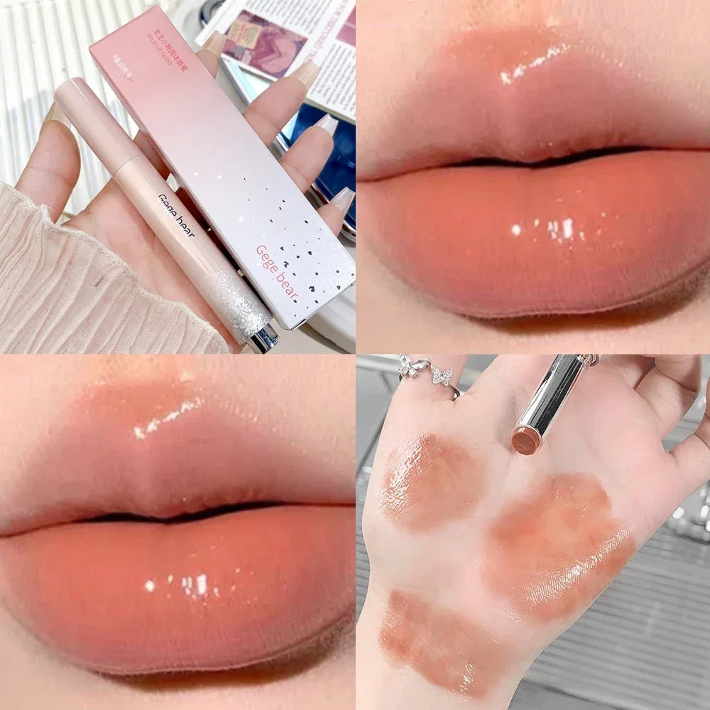 Rouge à Lèvres Jelly Transparent | Effet Miroir Hydratant - Style Coréen Ultra-Tendance