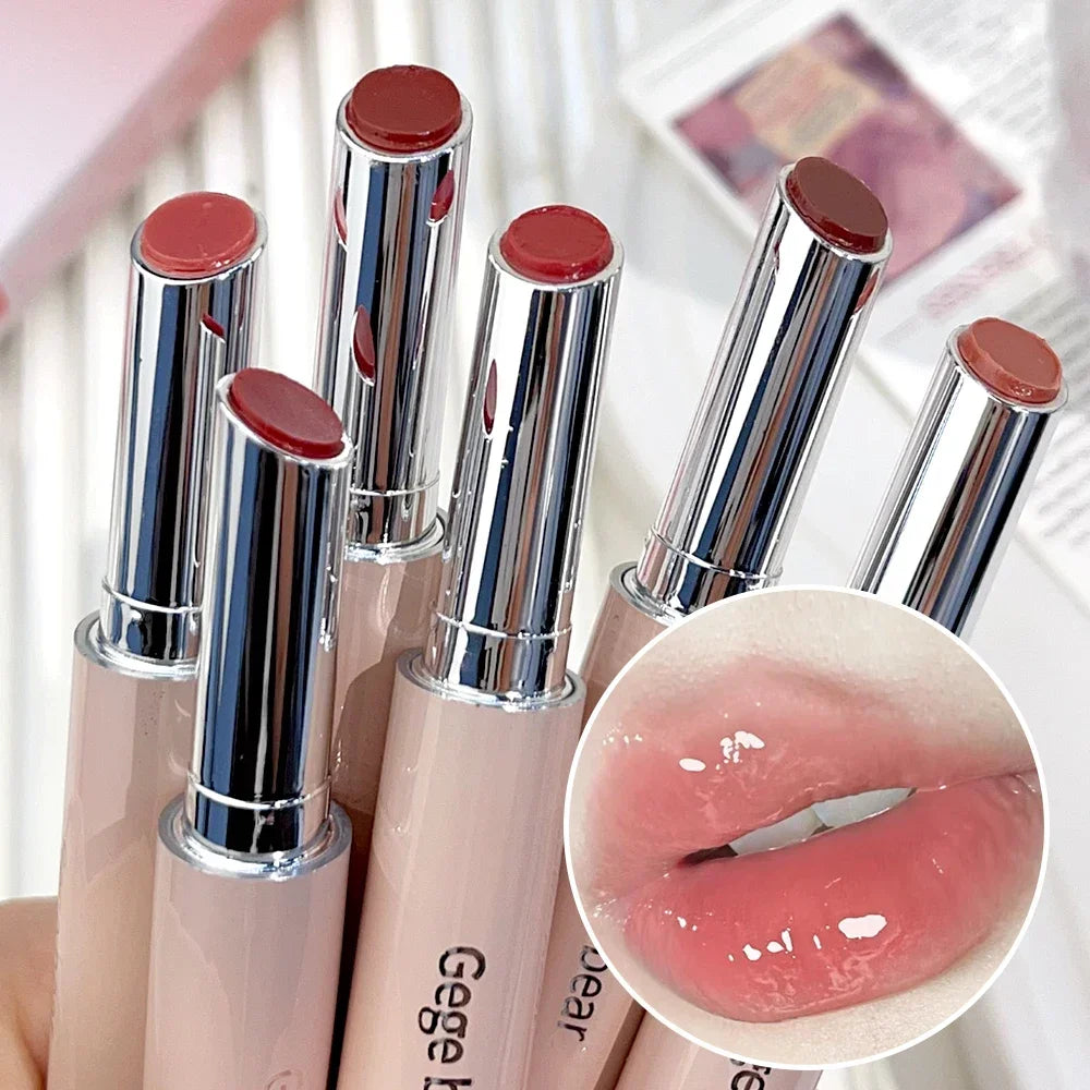 Rouge à Lèvres Jelly Transparent | Effet Miroir Hydratant - Style Coréen Ultra-Tendance
