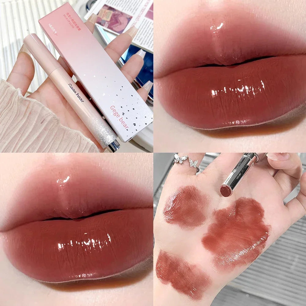 Rouge à Lèvres Jelly Transparent | Effet Miroir Hydratant - Style Coréen Ultra-Tendance