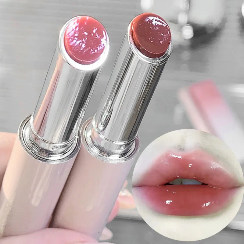 Rouge à Lèvres Jelly Transparent | Effet Miroir Hydratant - Style Coréen Ultra-Tendance