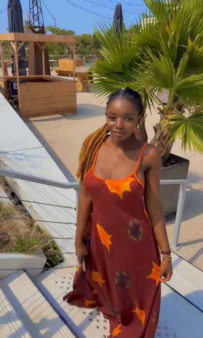 Robe longue en coton Dempé – Collection Été Prestige Africain