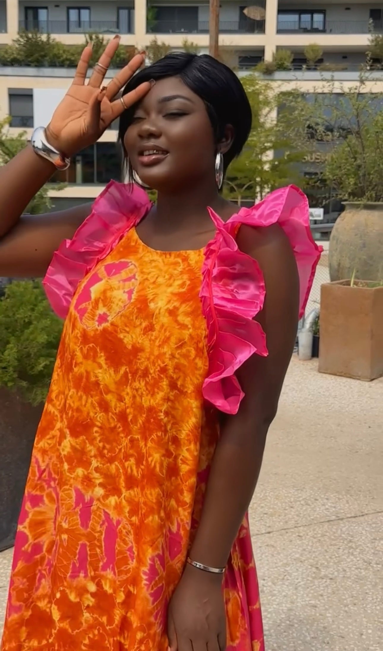 Robe longue en coton Dempé– Collection Été Prestige Africain