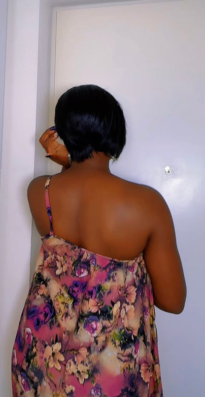 Robe Longue Dempé Élégance…Collection Été Prestige Africain