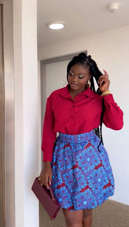 Jupe Bohème wax élégant