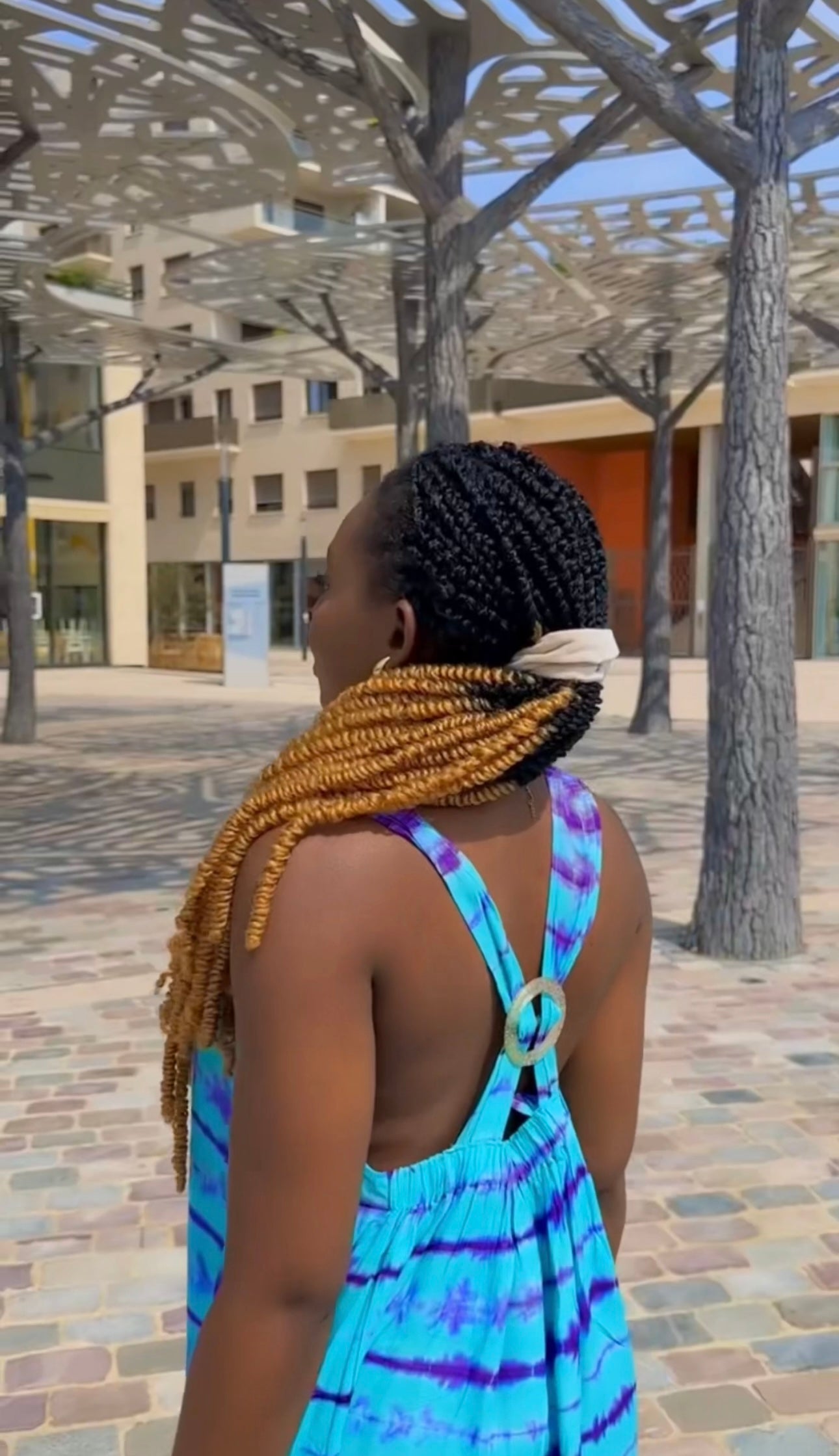 Robe longue en coton Dempé – Collection Été Prestige Africain