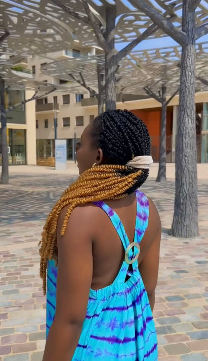 Robe longue en coton Dempé – Collection Été Prestige Africain