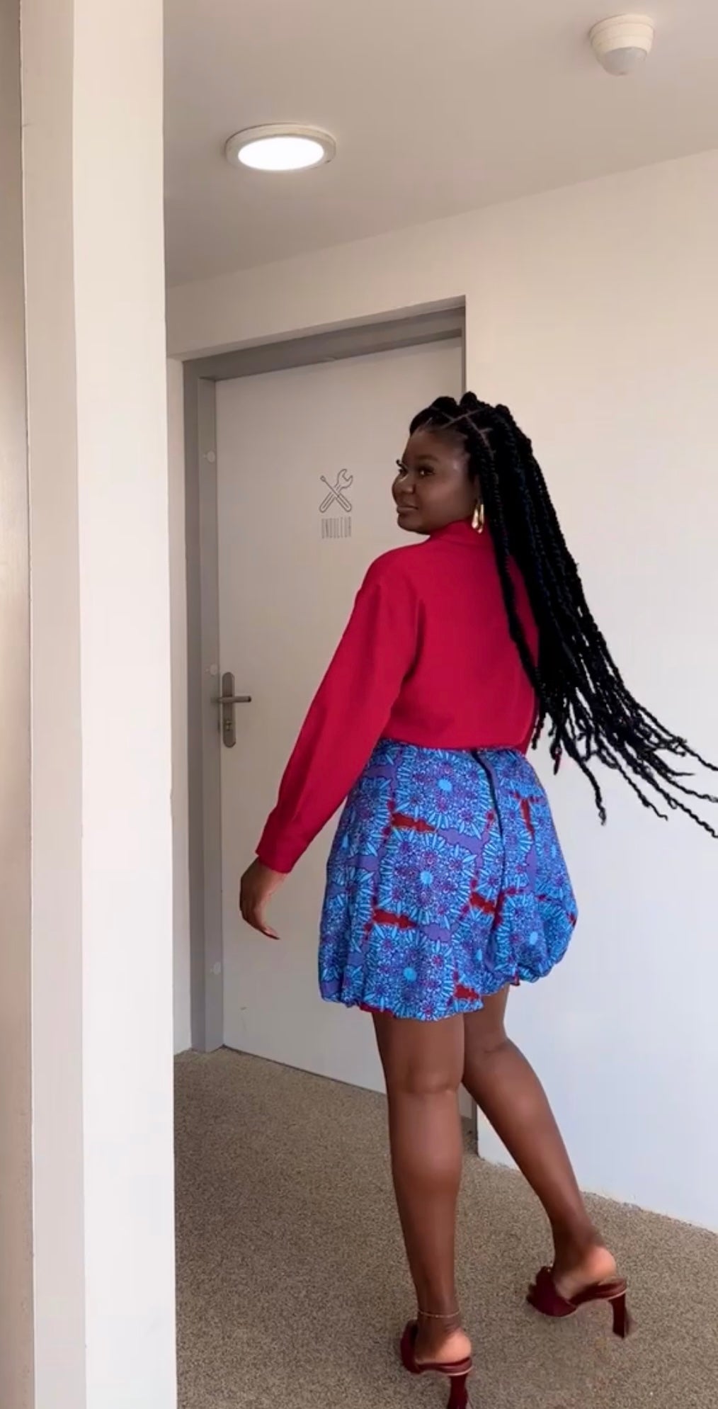 Jupe Bohème wax élégant