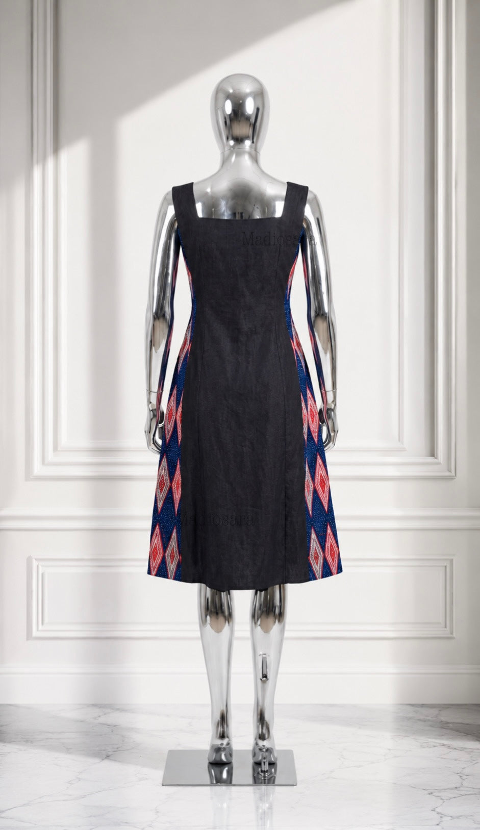 Aériale-Robe en denim &wax