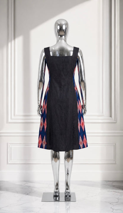 Aériale-Robe en denim &wax