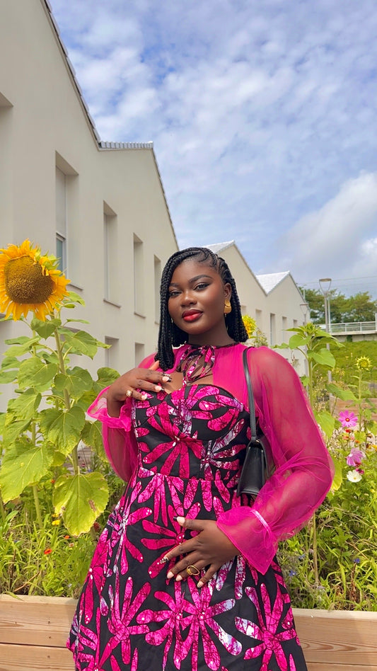 Robe courte pink