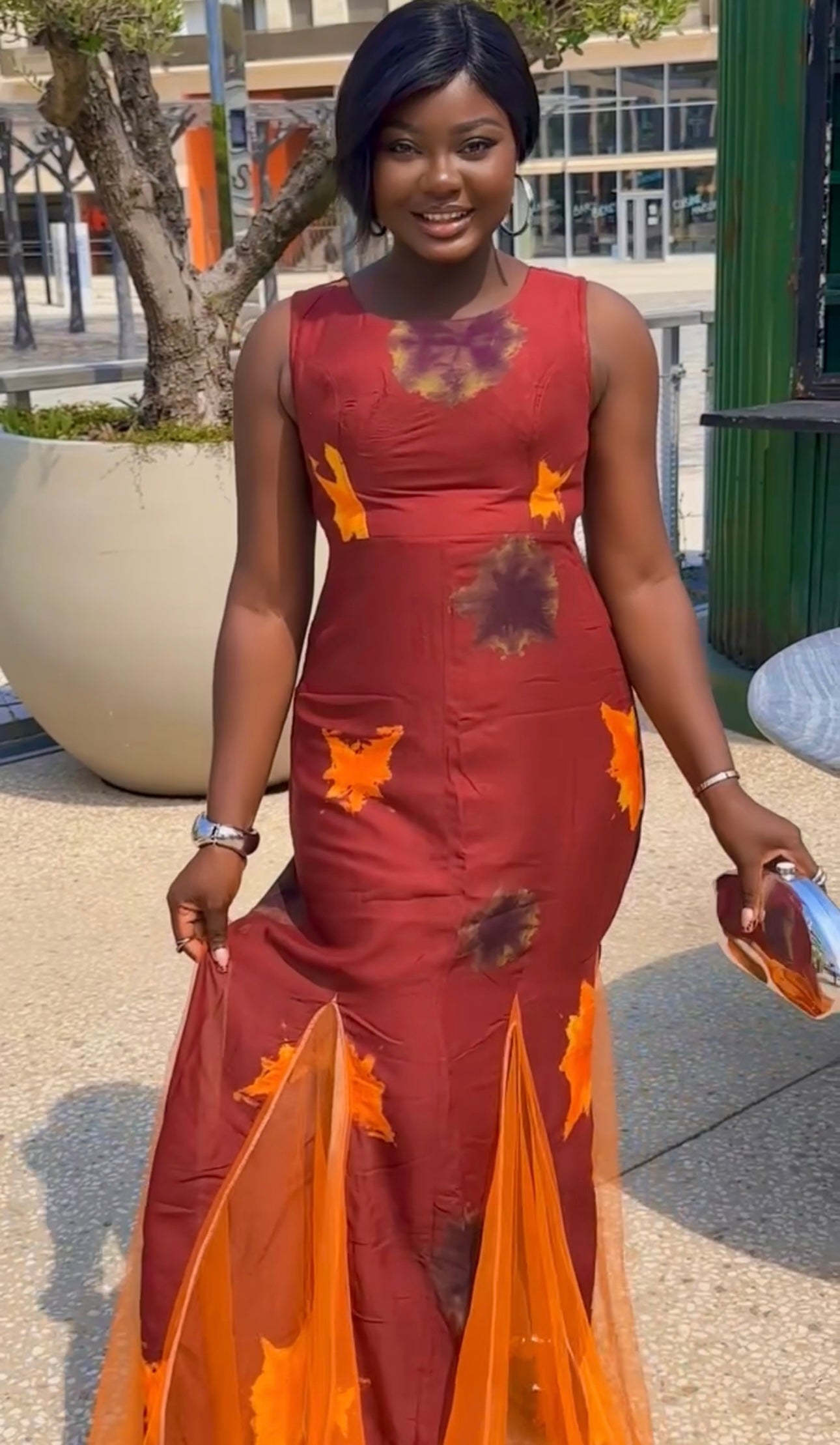 Robe longue en coton Dempé – Collection Été Prestige Africain