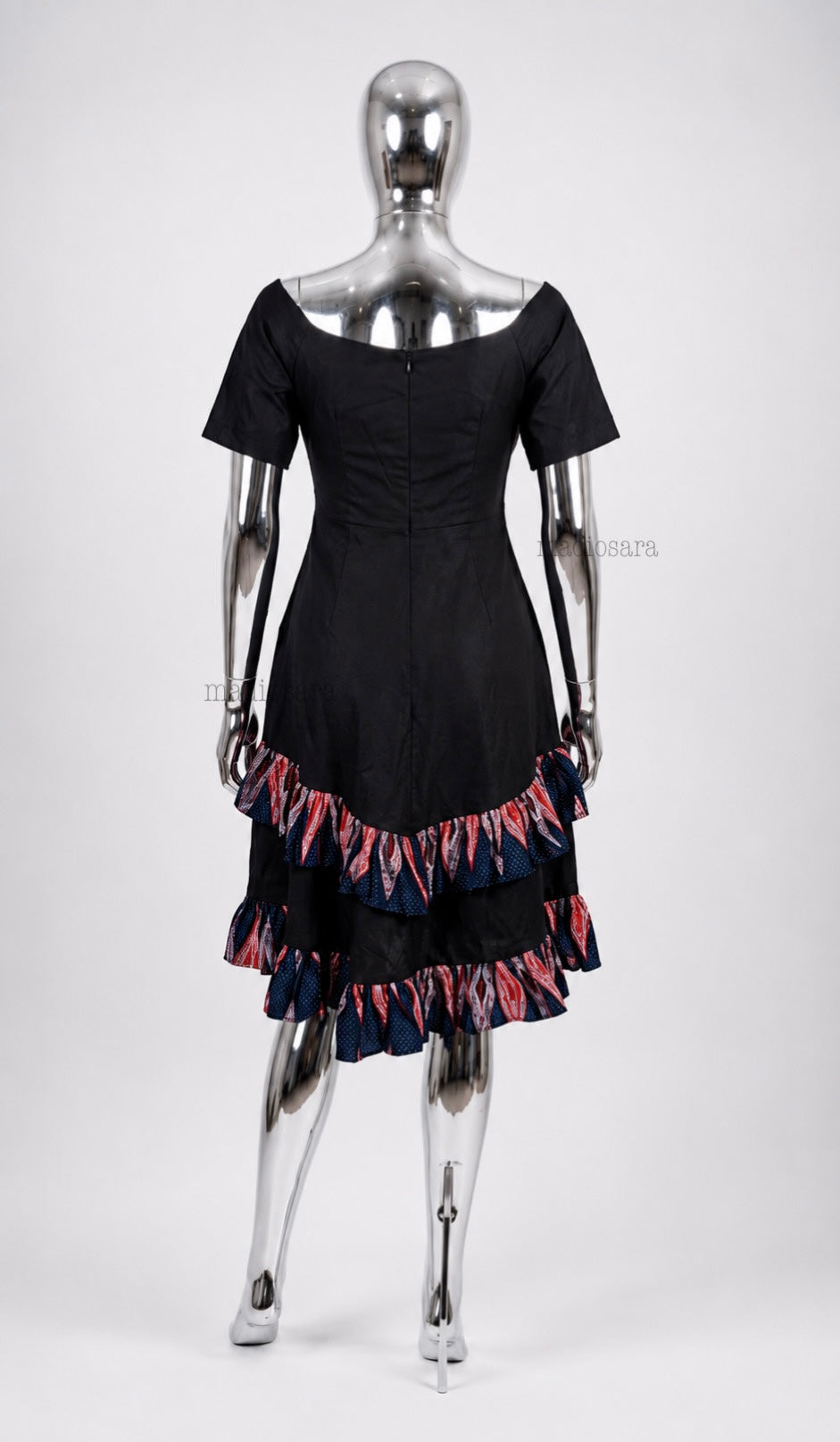Célestiale- Robe en denim & wax | Collection Impériale