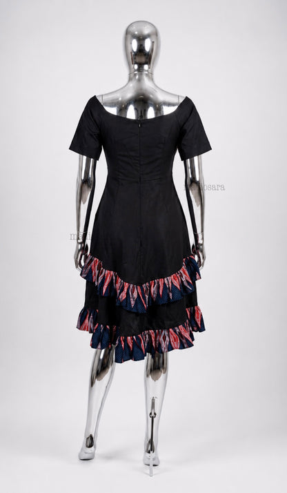 Célestiale- Robe en denim & wax | Collection Impériale