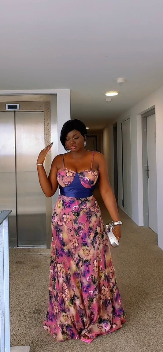 NÉORA — Robe Longue en Dempe