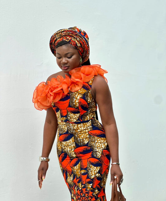CELCA — Robe Longue en Wax