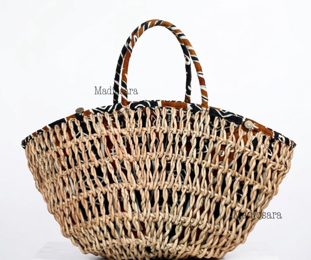 ZURI — Sac en raphia tressé