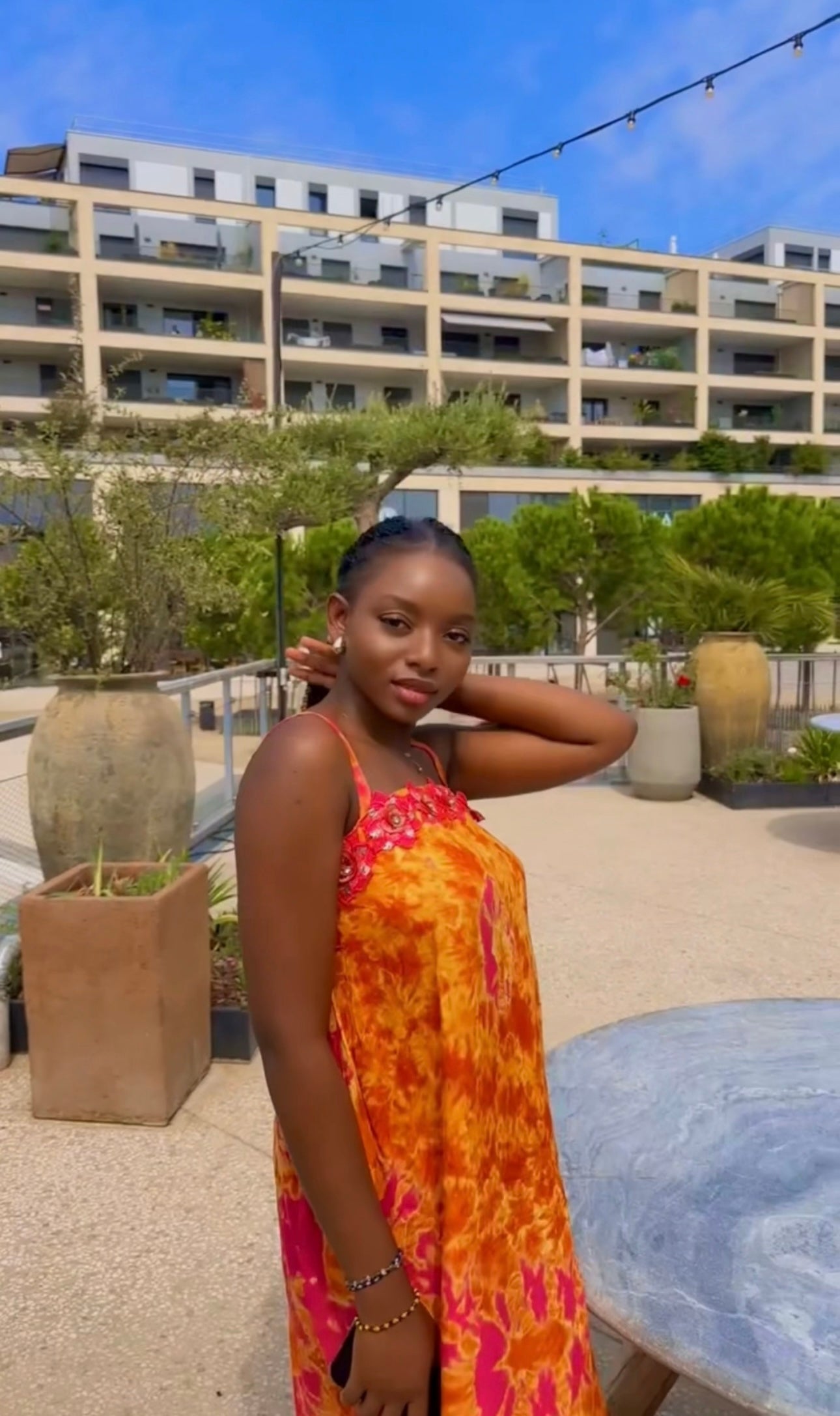 Robe longue en coton Dempé – Collection Été Prestige Africain