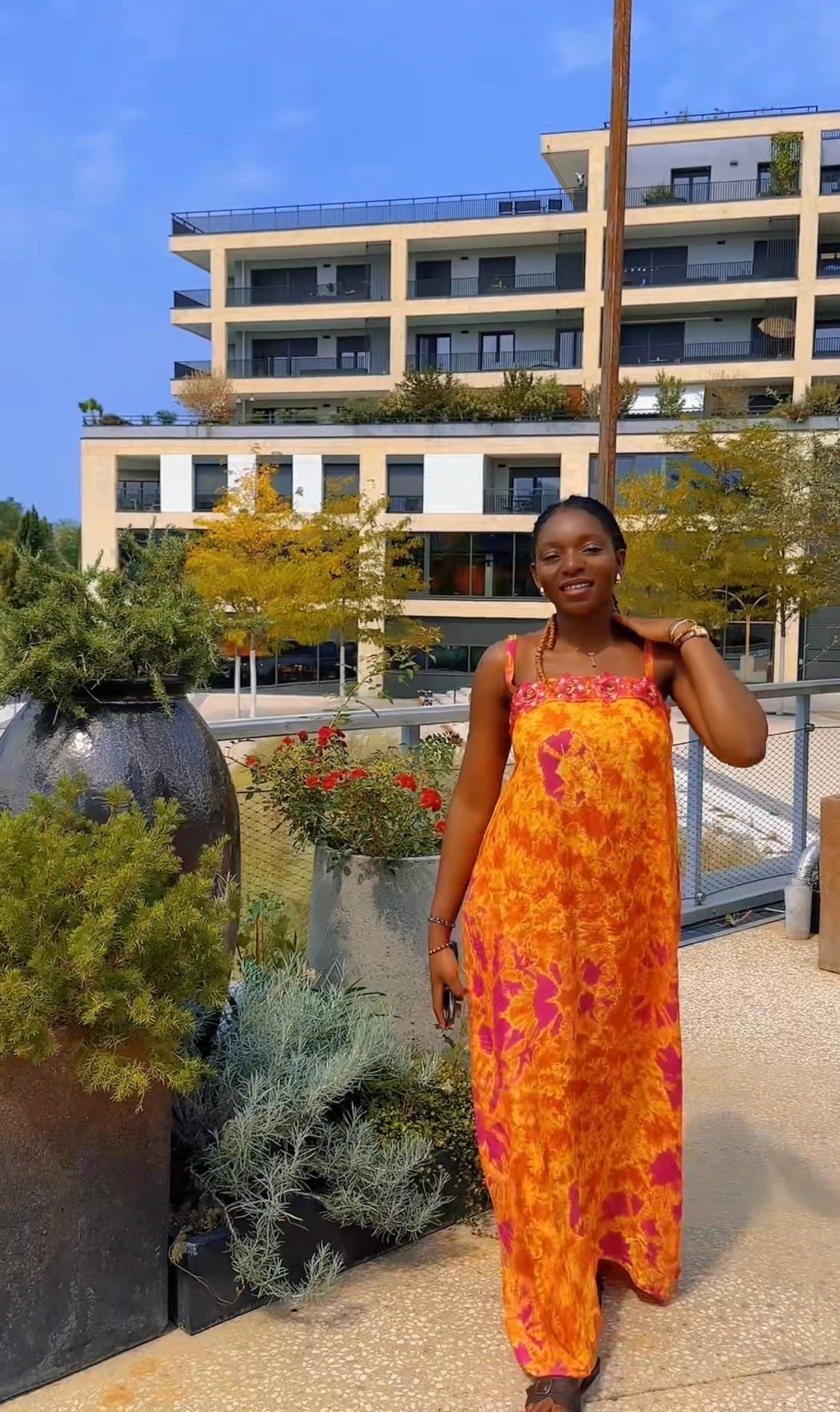 Robe longue en coton Dempé – Collection Été Prestige Africain