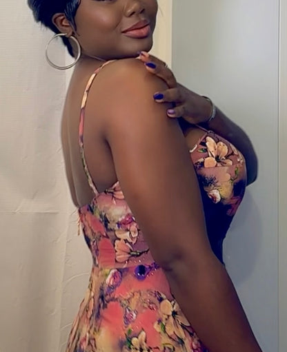 Robe Longue Dempé Élégance…Collection Été Prestige Africain