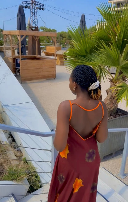 Robe longue en coton Dempé – Collection Été Prestige Africain