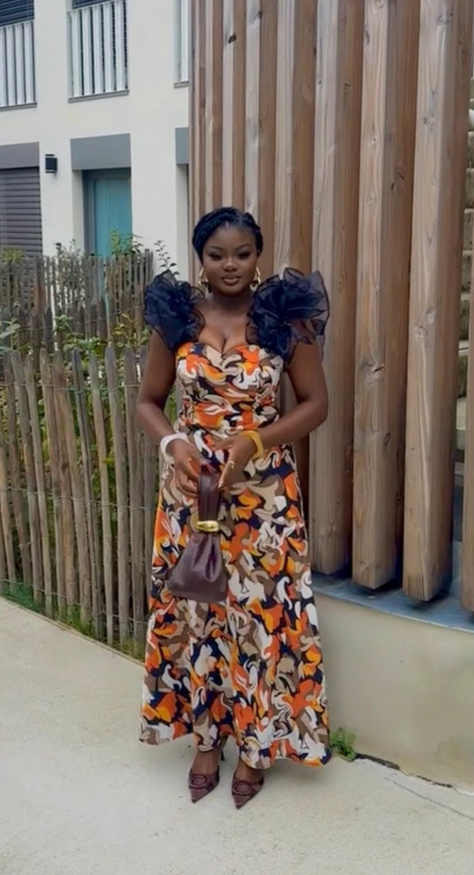 Robe Élégance Afro Chic