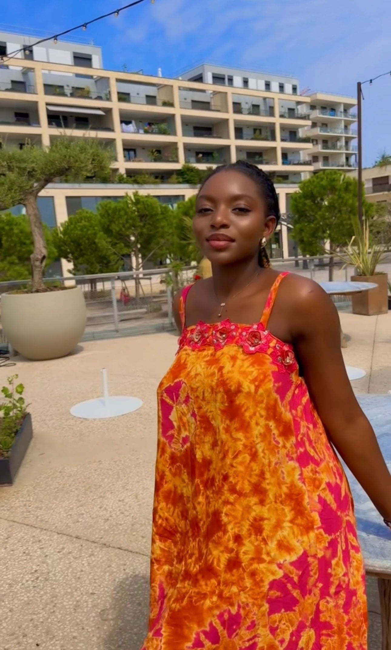 Robe longue en coton Dempé – Collection Été Prestige Africain