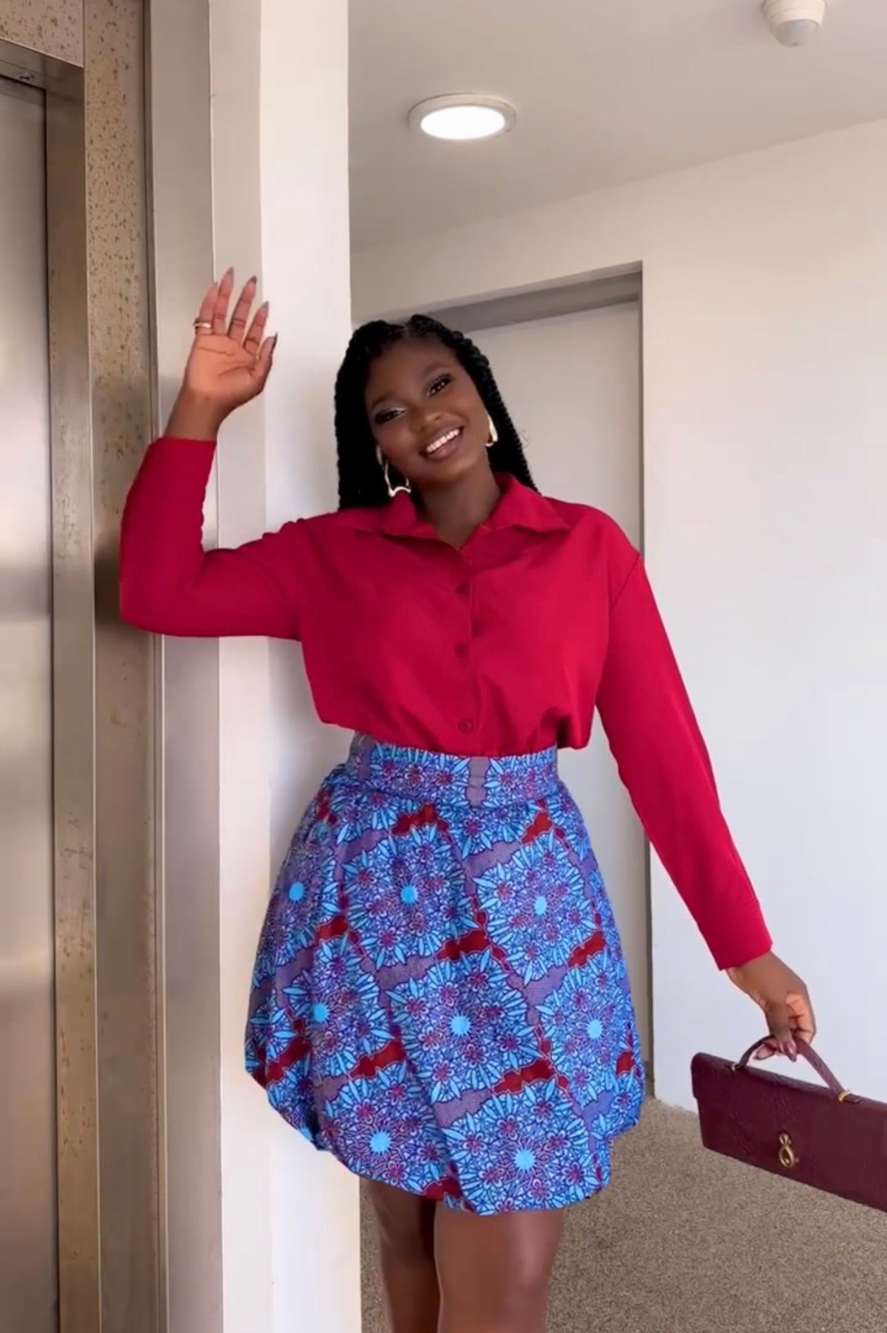 Jupe Bohème wax élégant