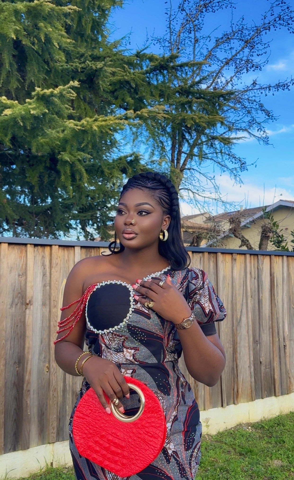 Robe Mi-Longue “Éclat du Nouvel An” – Collection Capsule