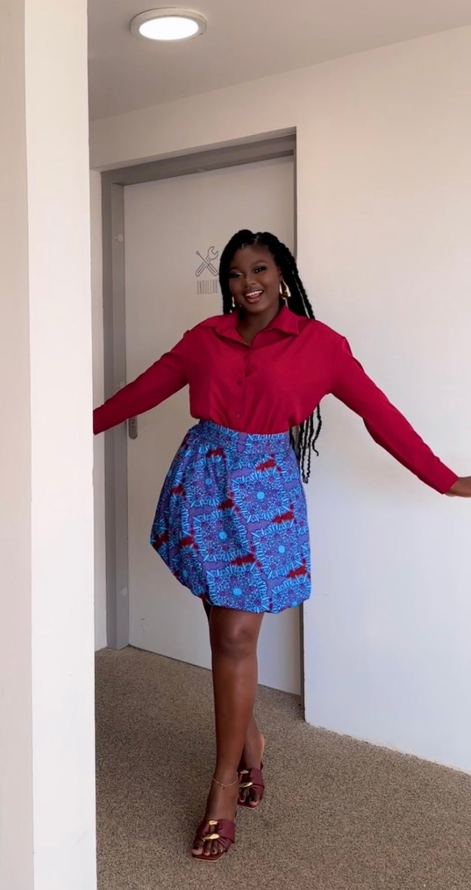 Jupe Bohème wax élégant