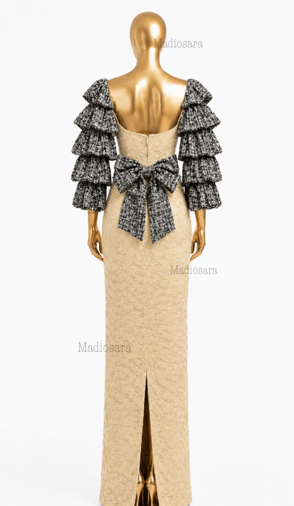 YOSRA — Robe en Dentelle et wax