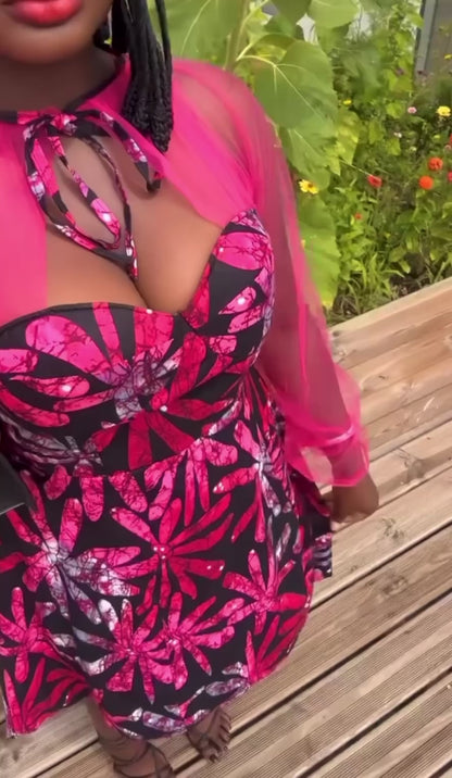 Robe courte pink
